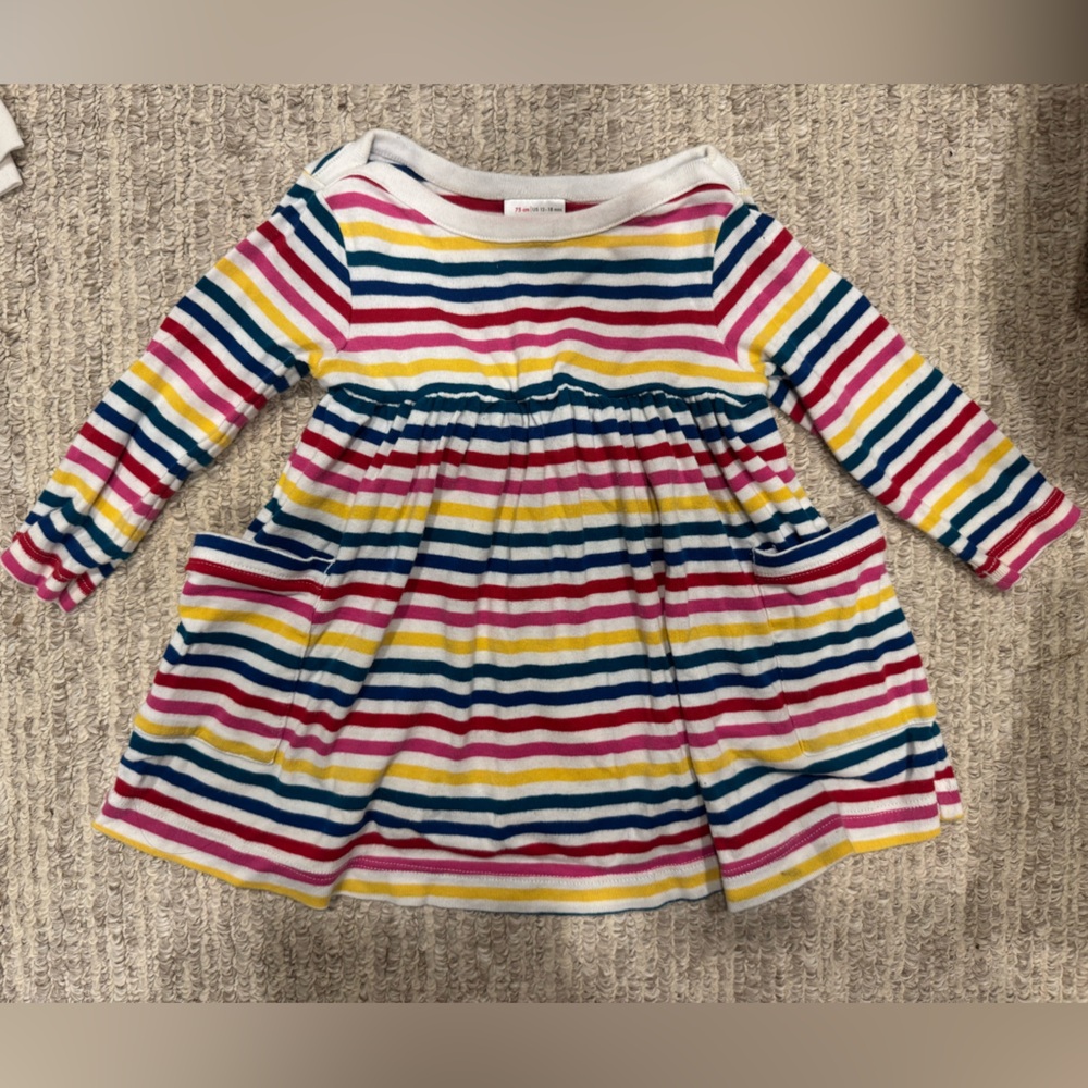 Hanna Andersson Multicolor Striped Dress